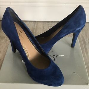 Jessica Simpson Blue Suede Shoes